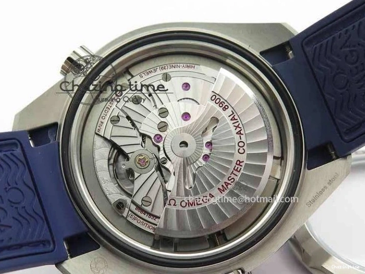 0320 Planet Ocean 2016 43.5mm SS OM 1:1 Best Edition Blue Dial On Blue Leather Strap A Sophisticated 8165